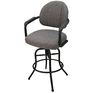 Swivel Counter 26&quot Bar Stool - M-79 Metal Black Frame