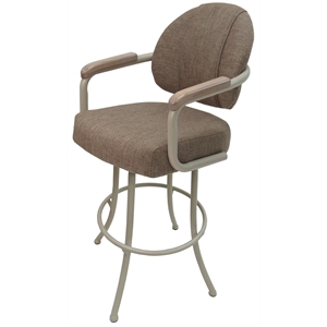 Swivel 30&quot Bar Stool - M-79 Metal Beige Frame