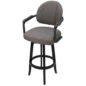 Swivel 30&quot Bar Stool - M-79 Metal Grey Frame