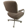 M-110 Swivel Dining Caster Chair on Wheels - Basin Beige Fabric on Beige