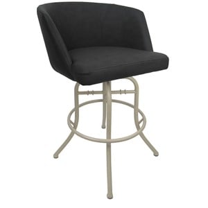 Swivel Tilt Metal Bar Stool 30&quot Joey - Moonstone - Beige