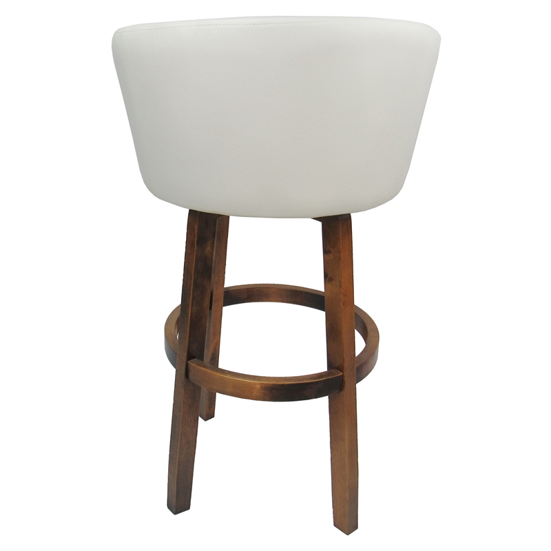Extra Tall Swivel Wood Bar Stool 34