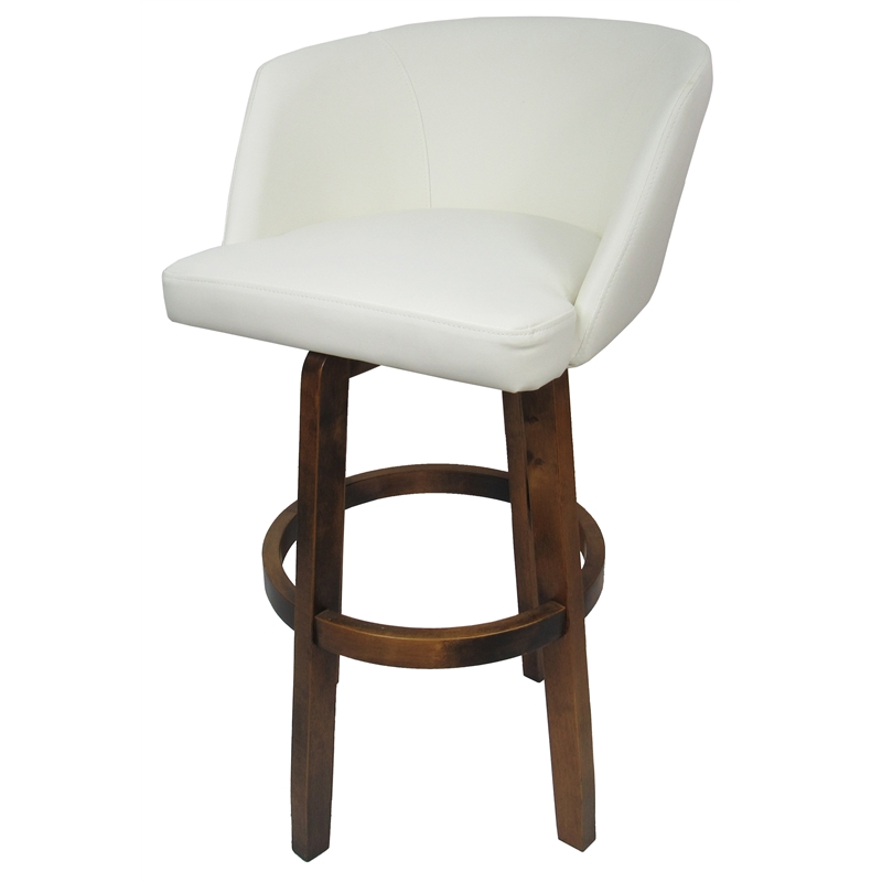 Extra Tall Swivel Wood Bar Stool 34