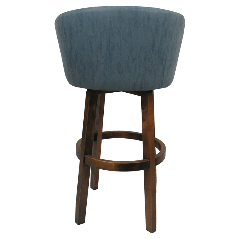 Extra Tall Swivel Wood Bar Stool 34