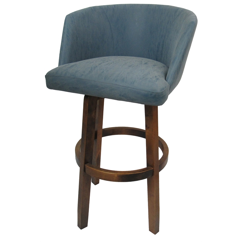 Extra Tall Swivel Wood Bar Stool 34