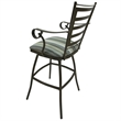 Outdoor Patio Extra Tall Spectator Swivel Bar Stool 35