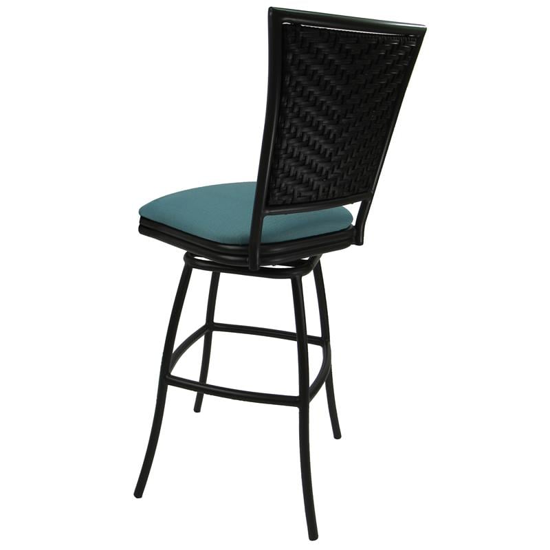 Outdoor Patio Extra Tall Spectator Swivel Armless Bar Stool 35