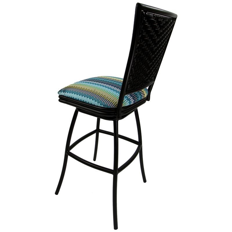 Outdoor Patio Extra Tall Spectator Swivel Armless Bar Stool 35