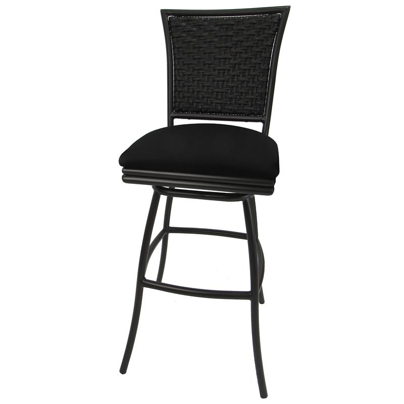 Outdoor Patio Extra Tall Spectator Swivel Armless Bar Stool 35