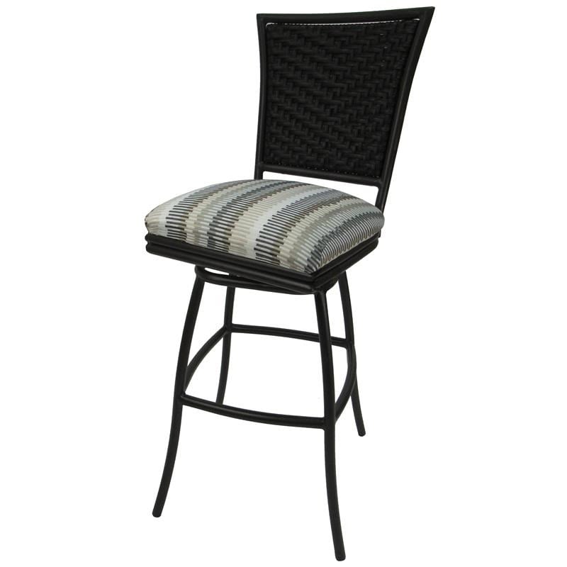 Outdoor Patio Extra Tall Spectator Swivel Armless Bar Stool 35