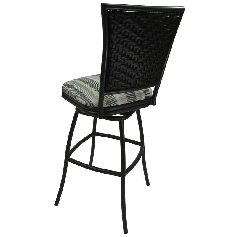 Outdoor Patio Extra Tall Spectator Swivel Armless Bar Stool 35
