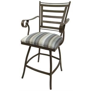 Swivel Counter 26&quot Outdoor Bar Stool Jenna