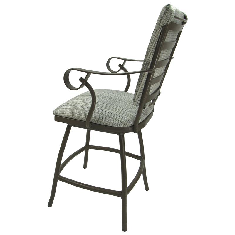 Outdoor Swivel Metal Counter Stool 26