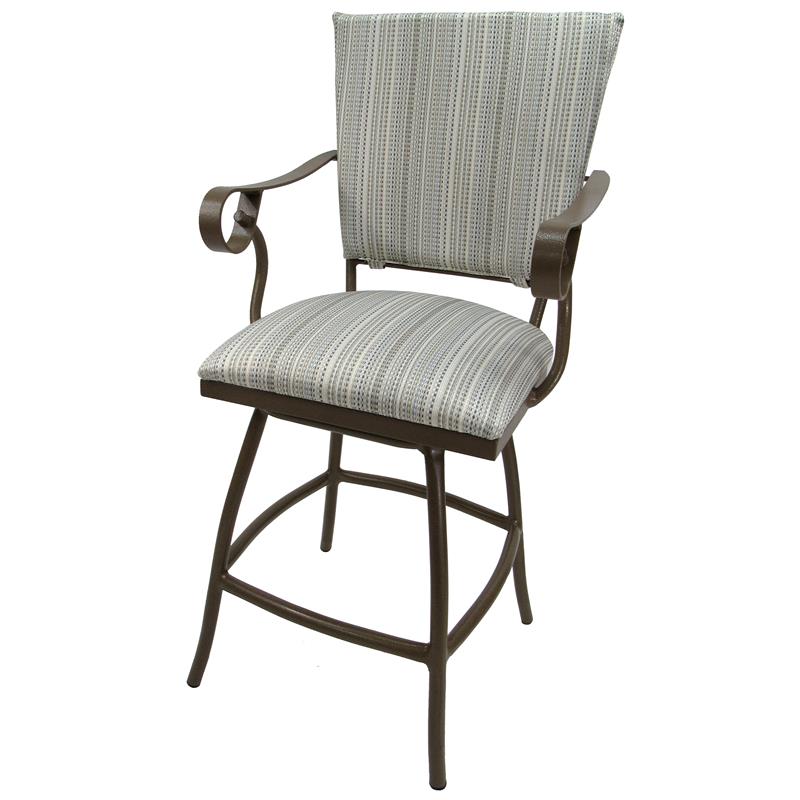 Outdoor Swivel Metal Counter Stool 26