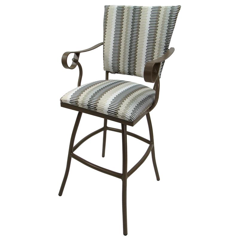 Outdoor Patio Extra Tall Spectator Swivel Bar Stool 35