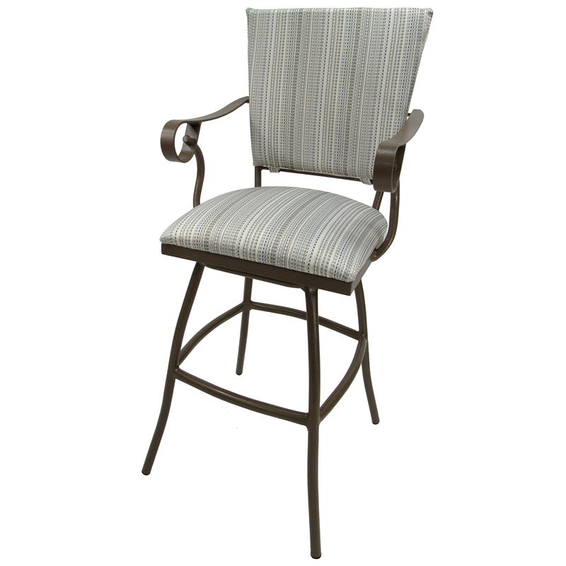 Outdoor Patio Extra Tall Spectator Swivel Bar Stool 35" Jenna Cymax