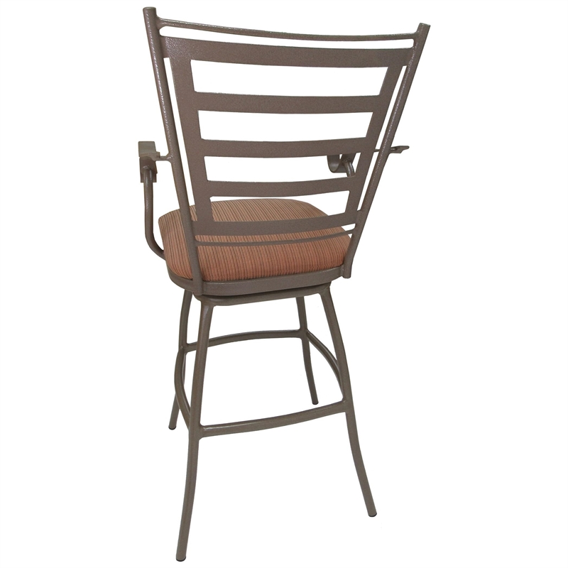 Outdoor Patio Extra Tall Spectator Swivel Bar Stool 35