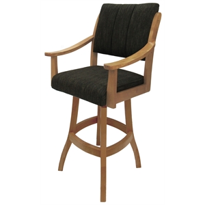 Casa Solid Wood Counter 26&quot Bar Stool - Sanora Brown - Natural