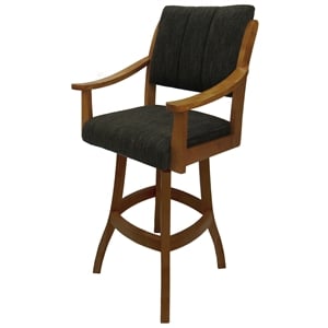 Casa Solid Wood Counter 26&quot Bar Stool - Sanora Brown - Honey