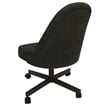 M-235 Swivel Metal Dining Caster Chair - Sanora Brown - Coffee