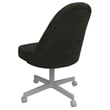 M-235 Swivel Metal Dining Caster Chair - Sanora Brown - White