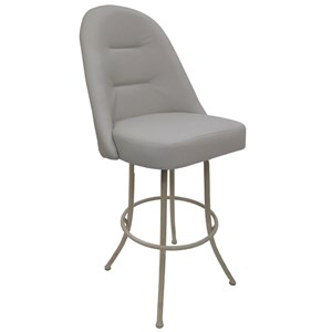 Extra Tall Swivel Metal Bar Stool 34&quot M-235 - Ocean Beige - Beige