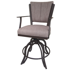 Montana 30&quot Metal Bar Stool - A Base - Basin Beige - Coffee