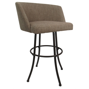 Swivel Metal Bar Stool 30&quot Joey - Basin Beige - Coffee
