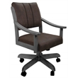 Casa Caster Solid Wood Dining Chair - Northwest Whiskey Brown Fabric - Grey