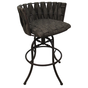 Metalona Counter 26&quot Swivel Tilt Metal Bar Stool - Sanora Brown- Brown