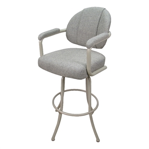 Swivel Metal Bar Stool 30&quot M-70 - Portwood Ash - Beige