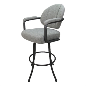 Swivel Metal Extra Tall Bar Stool 34&quot M-70 - Hemsath Slate - Grey