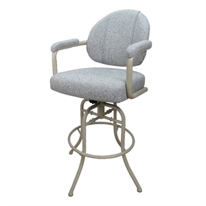 Swivel Tilt Metal 30&quot Bar Stools - M-70 - Hemsath Slate - Beige