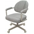 4 - Swivel Metal Dining Caster Chair M-70 - Portwood Ash - Beige