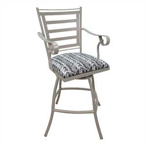 Outdoor Patio Counter 26&quot 30&quot or Extra Tall 35&quot Bar Stool Jenna Beige Frame