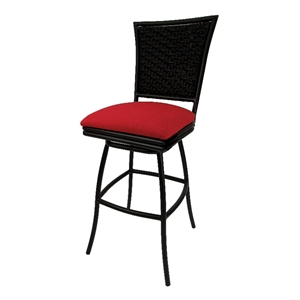 Indoor 30&quot Bar Stool Erin without Arms - Black Frame
