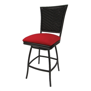 Outdoor/Indoor Counter 26&quot Bar Stool without Arms - Brown Frame
