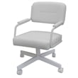 4 - Swivel Metal Caster Dining Chairs - M-110 Style
