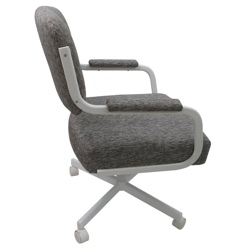 4 - Swivel Metal Caster Dining Chairs - M-110 Style