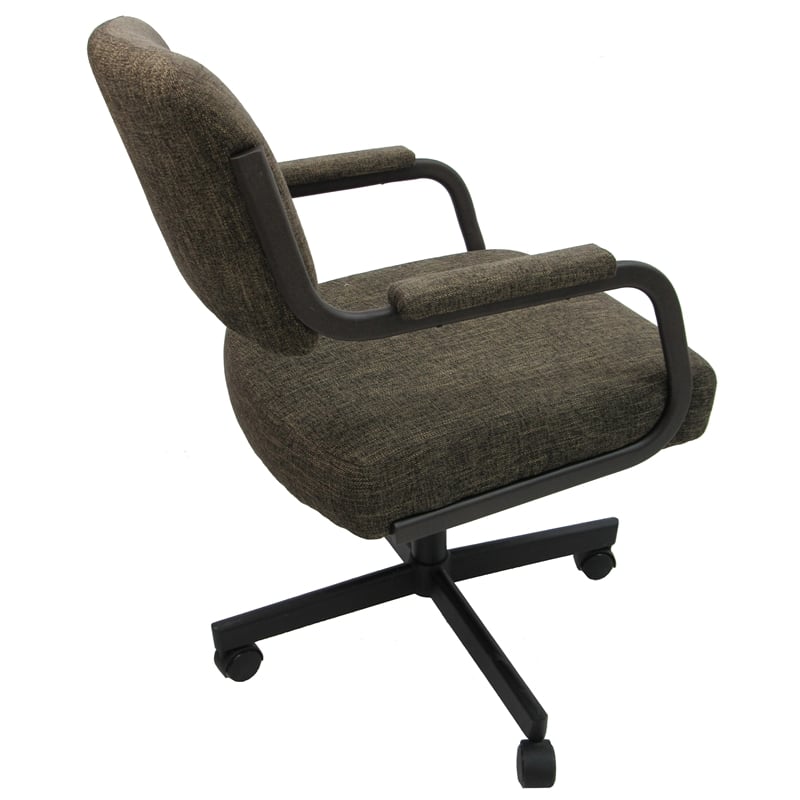 4 - Swivel Metal Caster Dining Chairs - M-110 Style