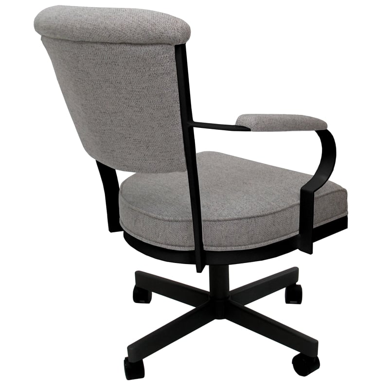 Set of 4 - Miami Swivel Metal Caster Chairs on Reading Base