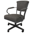 Set of 4 - Miami Swivel Metal Caster Chairs on Reading Base