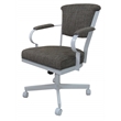 Set of 4 - Miami Swivel Metal Caster Chairs on Reading Base