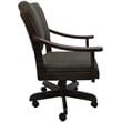 Casa Caster Solid Wood Dining Chair - Sanora Brown Fabric - Brown Honey
