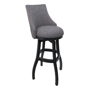 Swivel Wood Bar Stool 30&quot - Bellissima - Mojeva Grey - Grey