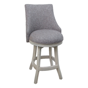 Swivel Wood Bar Stool Extra Tall 34&quot - Mojeva Grey - ET