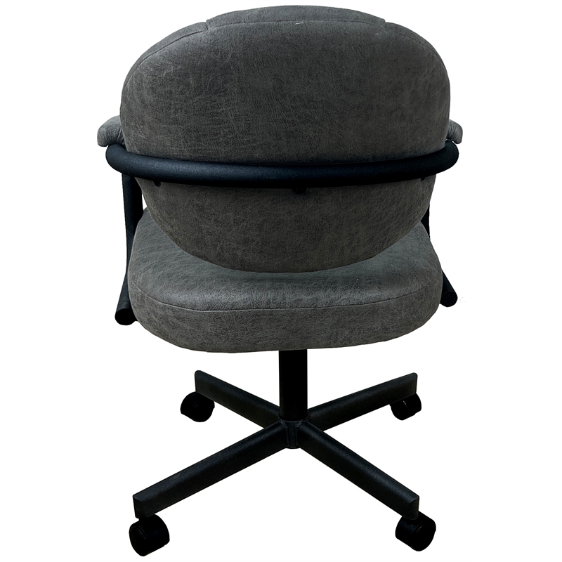 Swivel Metal Caster Dining Chair M-70 - Northwest Elk - Black