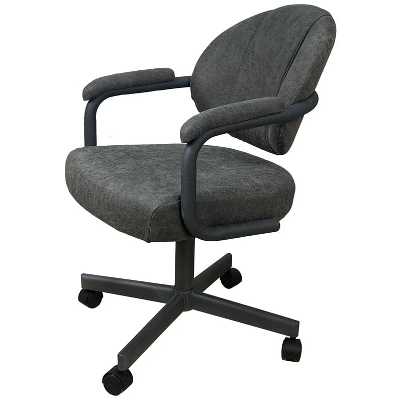 Swivel Metal Caster Dining Chair M-70 - Northwest Elk - Grey