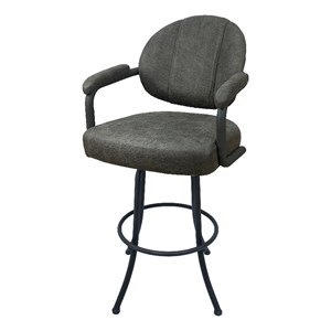 Swivel Counter Metal Bar Stool 26&quot - M-70 - Northwest Elk - Grey