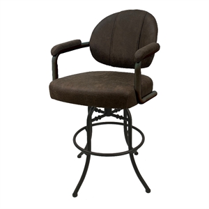 Swivel Tilt Counter Metal Bar Stool 26&quot - M-70 - Northwest Whiskey - Brown